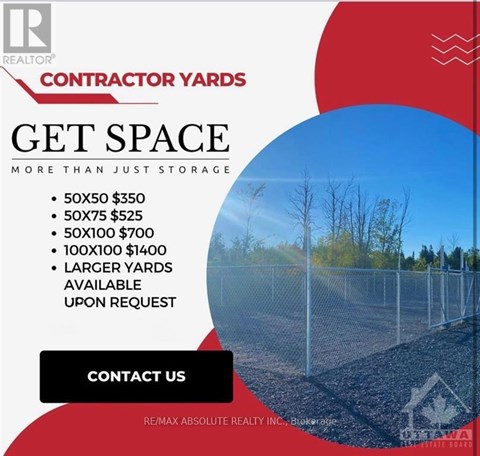 A flyer for contractor yards with different sizes and prices listed.