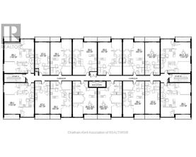 A floor plan for a building with multiple rooms and labeled with numbers and letters.