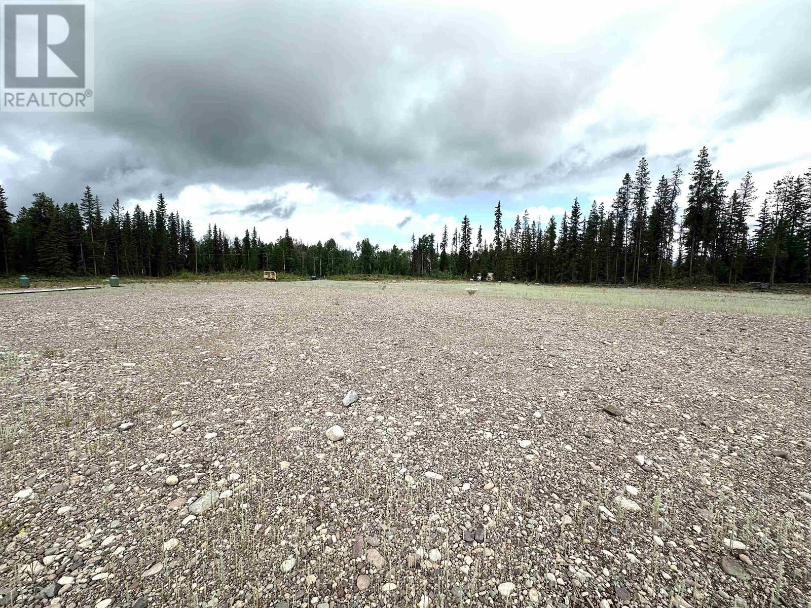 A vast, barren landscape with a forest in the distance and a cloudy sky above.