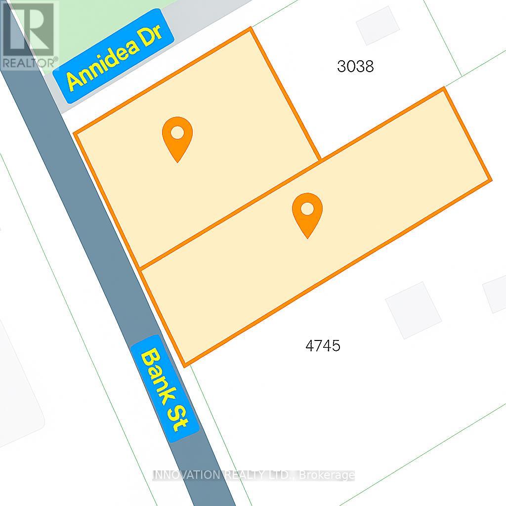 A map shows a street named Bank St.