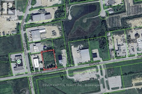 A map shows a property with a red outlined area in the middle.