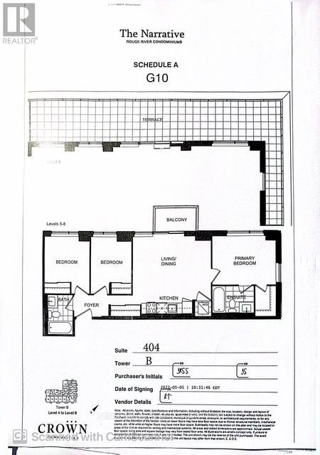 A drawing of a floor plan for a property located at 404 N.W. 12th St.