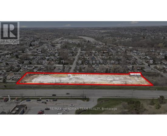 A red outlined area in the middle of a cityscape is highlighted in the image.