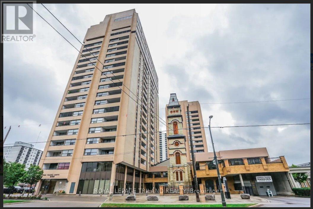A tall building with a sign that says "REALTOR" on it.