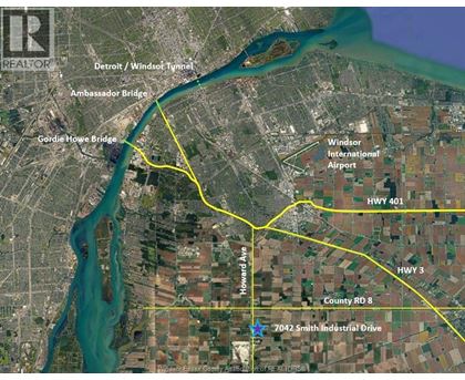 A map shows a yellow line indicating a route through a city with a river running through it.