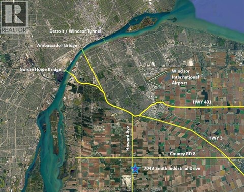 A map shows a yellow line indicating a route through a city with a river running through it.