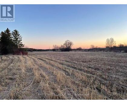 A field with a tree and a REALTOR sign in the corner.