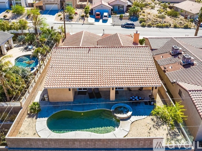 A house with a pool in the backyard.