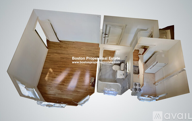 A 3D image of a property with the text "Boston Property Real Estate" and a website address.