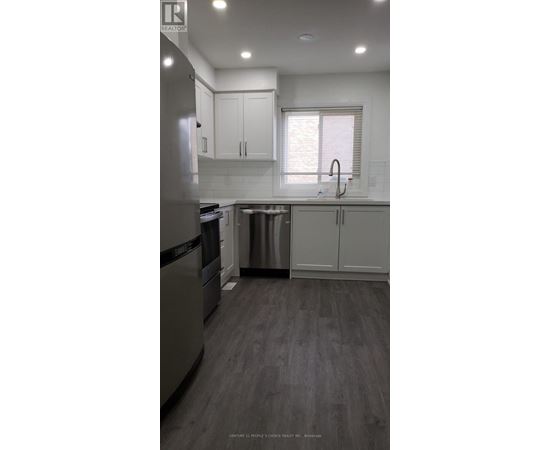 A modern kitchen with a dishwasher and a refrigerator.
