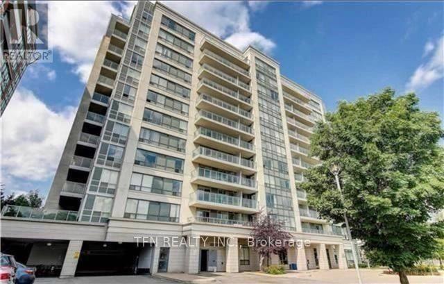 A tall building with many windows and balconies is shown with the text "TFN REALTY IN Brokerage" on the front.