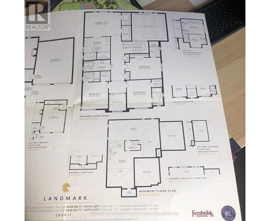 A real estate company's brochure showing floor plans for a landmark property.
