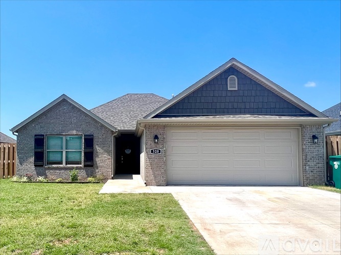 A house with a garage door numbered 101.