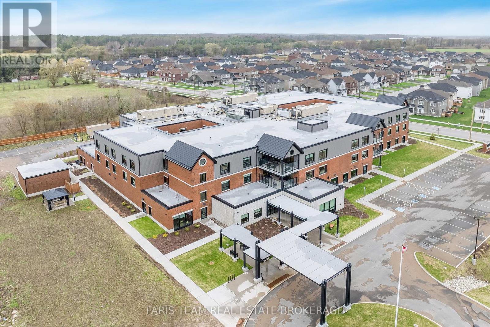 A brokerage firm is advertising a property in a residential area.
