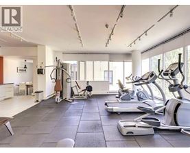 A gym with treadmills, elliptical machines, and other exercise equipment.
