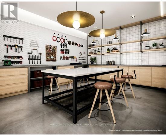 A kitchen with a table and chairs in the middle of it.