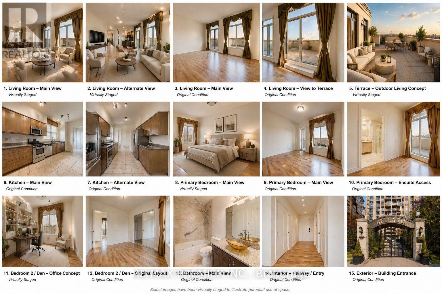 A collection of images showcasing various interior and exterior views of a property.