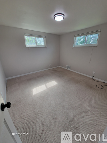 Bedroom 2 is empty and waiting to be furnished.