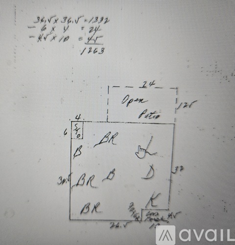 A handwritten diagram with the word "BR" written on it.