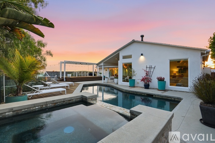 A house with a pool in the backyard.