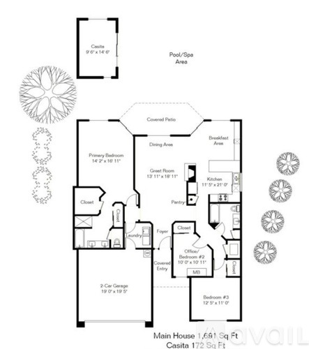 11955 N. Labyrinth Dr 3 Beds Single Family Home for Rent - Photo gallery 1