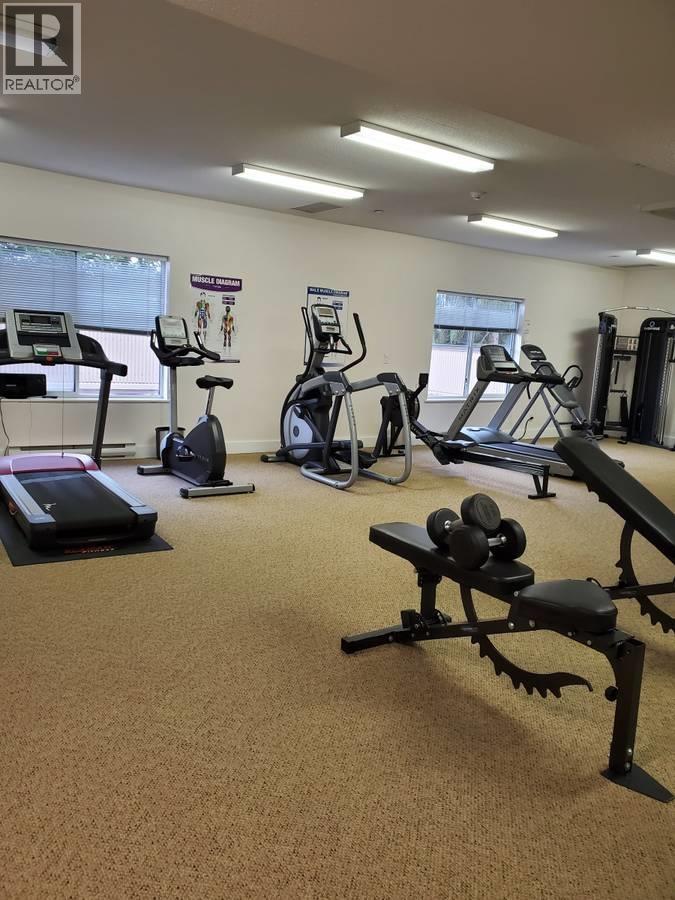 A gym with a variety of equipment including treadmills, exercise bikes, and weight machines.