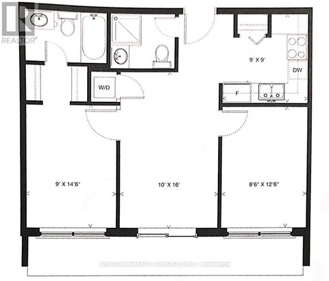A black and white image of a floor plan for a house.