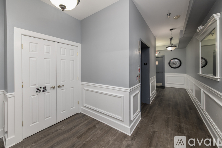 A hallway with a door on the left that says "Winter Meters".