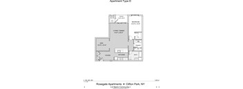 D - 1 Bedroom, 1 Bathroom plus Den