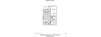 E - 1 Bedroom, 1 Bathroom