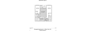 G - 2 Bedrooms, 2 Bathrooms