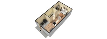 1 Bedroom, 1 Bathroom