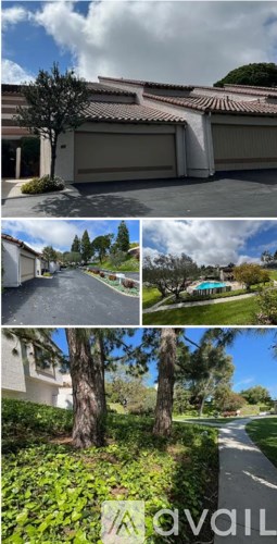 A collage of images showing a house with a tree in front, a driveway, and a pathway.