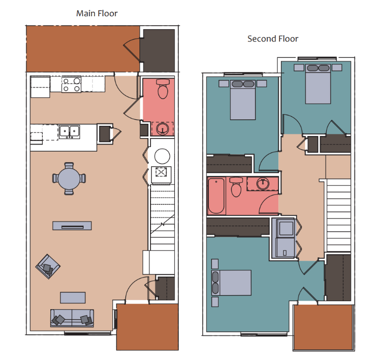 3 bed 2 bath