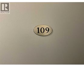 A sign with the number 109 on it.