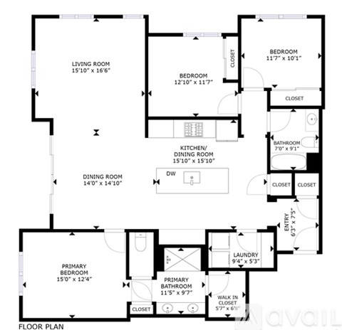 2339 Kinetic Common 3 Beds Apartment for Rent