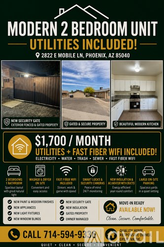 2822 East Mobile Lane 2 Beds Apartment for Rent