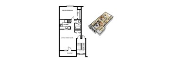 1 Bed / 1 Bath