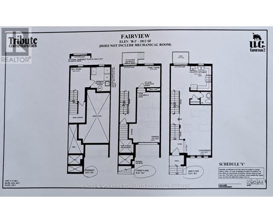 A black and white image of a floor plan for a property called Fairview.