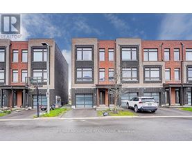A street view of a residential area with a car parked in front of a building.