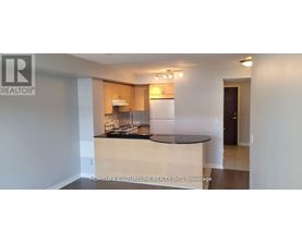 A kitchen area with a counter and cabinets.