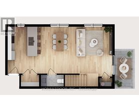 A floor plan of a Honestdoor NG Brokerage apartment.