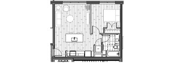1 Bedroom, 1 Bathroom