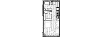 Studio, 1 Bathroom