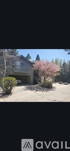 A house with a tree in front of it.