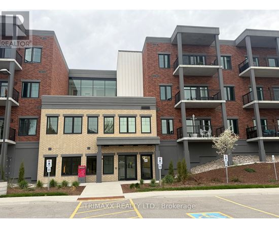 A building with the sign "Trimax Realty LTD, Brokerage" in front of it.