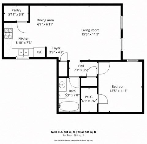A black and white image of a floor plan for a house.