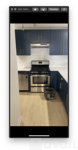 A kitchen with a stove and oven.