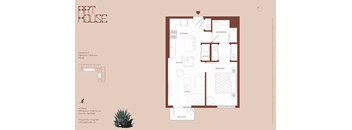 1 Bedroom, 1 Bathroom C1 floorplan