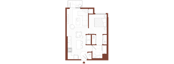 1 bedroom, 1 bathroom C4